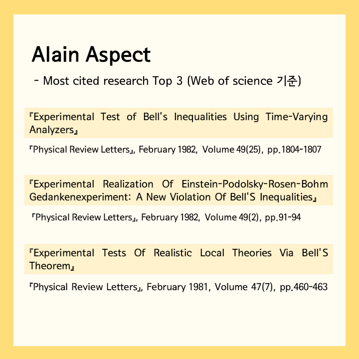 2022 Nobel Prize 파헤치기 1편 - Physics (Alain Aspect & John F. Clauser ...